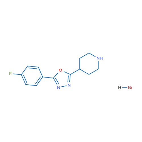 2-(4-Fluorophenyl)-5-(piperidin-4-yl)-1,3,4-oxadiazole hydrobromide 1g