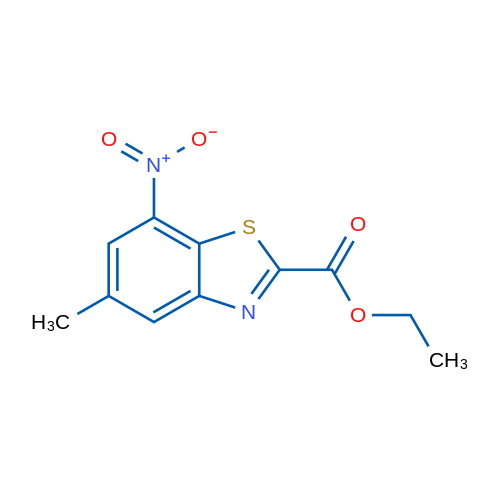 5-Methyl-7-nitro-benzothiazole-2-carboxylic acid ethyl ester 1g