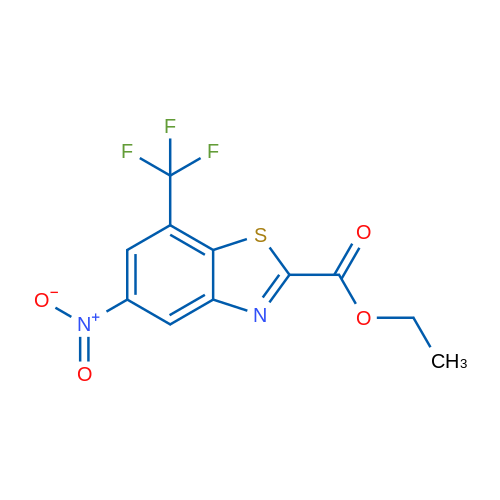 Ethyl 5-nitro-7-(trifluoromethyl)benzo[d]thiazole-2-carboxylate 1g