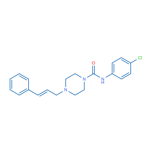 N-(4-Chlorophenyl)-4-[(2E)-3-phenylprop-2-en-1-yl]piperazine-1-carboxamide 1g