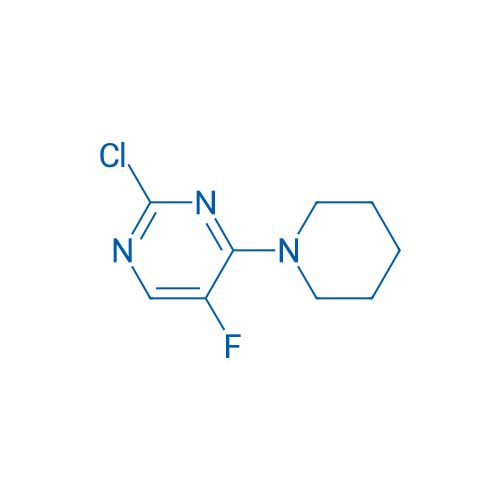2-Chloro-5-fluoro-4-(piperidin-1-yl)pyrimidine 250mg