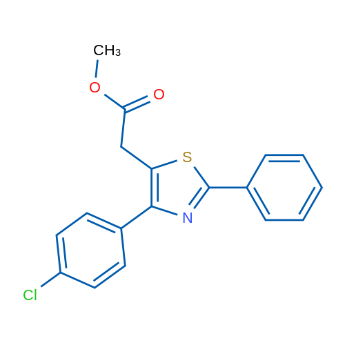 Methyl 2-[4-(4-chlorophenyl)-2-phenyl-1,3-thiazol-5-yl]acetate 1g