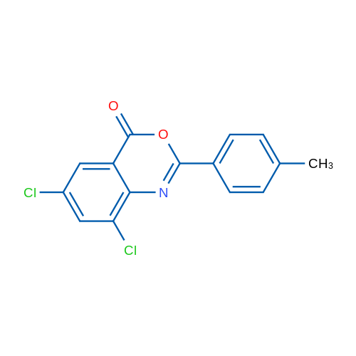 6,8-Dichloro-2-(4-methylphenyl)-4H-3,1-benzoxazin-4-one 1g
