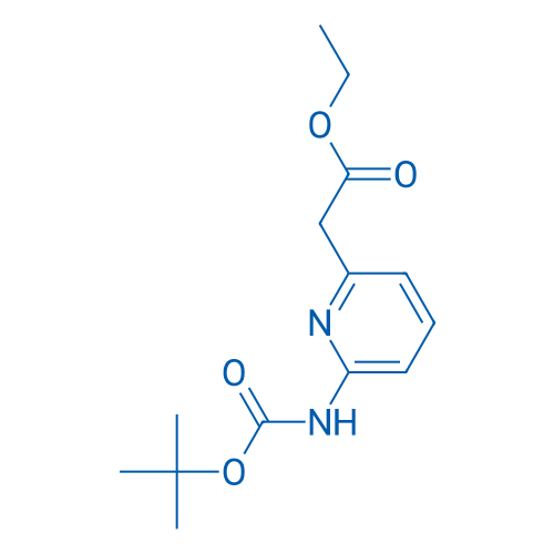 Ethyl 2-(6-((tert-butoxycarbonyl)amino)pyridin-2-yl)acetate 100mg