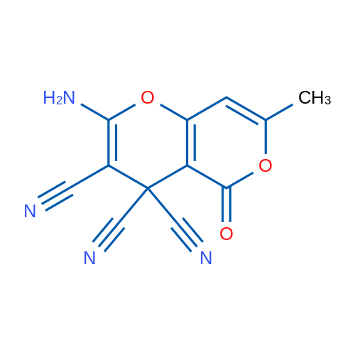 2-Amino-7-methyl-5-oxo-4H,5H-pyrano[3,2-c]pyran-3,4,4-tricarbonitrile 1g