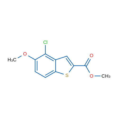 Methyl 4-chloro-5-methoxybenzo[b]thiophene-2-carboxylate 1g
