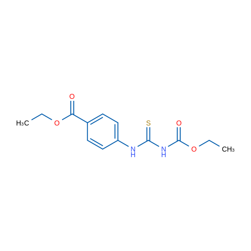 Ethyl 4-({[(ethoxycarbonyl)amino]methanethioyl}amino)benzoate 1g