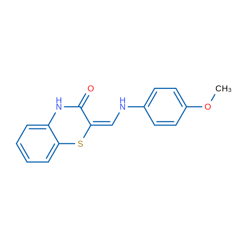 (2E)-2-{[(4-methoxyphenyl)amino]methylidene}-3,4-dihydro-2H-1,4-benzothiazin-3-one 1g