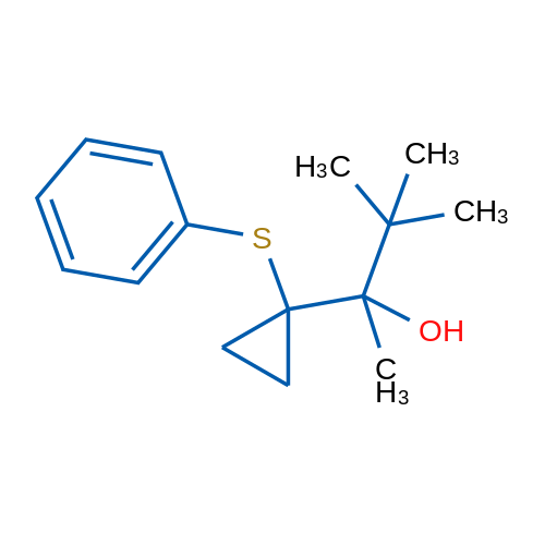 3,3-Dimethyl-2-(1-(phenylthio)cyclopropyl)butan-2-ol 1g
