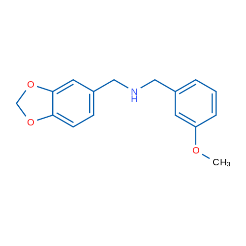 1-(Benzo[d][1,3]dioxol-5-yl)-N-(3-methoxybenzyl)methanamine 1g