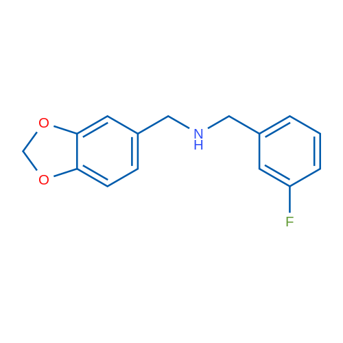 1-(Benzo[d][1,3]dioxol-5-yl)-N-(3-fluorobenzyl)methanamine 1g