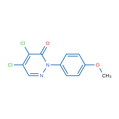 4,5-Dichloro-2-(4-methoxyphenyl)-2,3-dihydropyridazin-3-one 1g