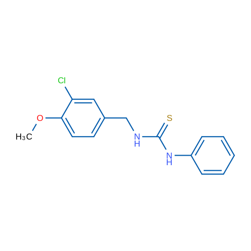 3-[(3-Chloro-4-methoxyphenyl)methyl]-1-phenylthiourea 1g