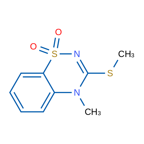 4-Methyl-3-methylthio-4H-1,2,4-benzothiadiazin-1,1-dioxide 1g