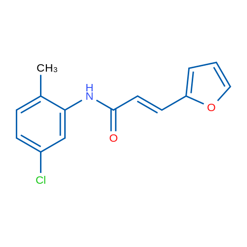 (2E)-N-(5-Chloro-2-methylphenyl)-3-(furan-2-yl)prop-2-enamide 1g