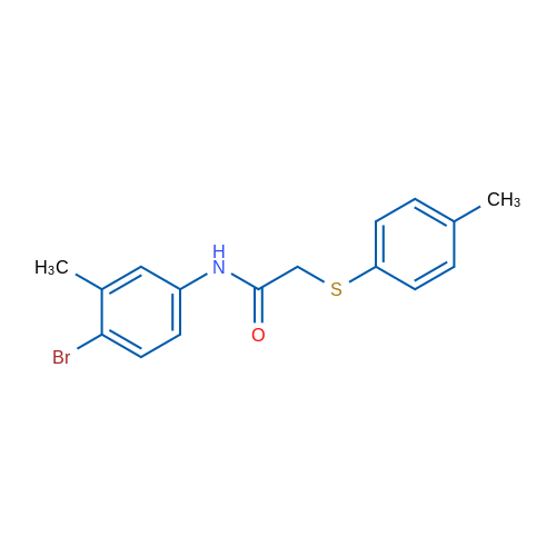 N-(4-Bromo-3-methylphenyl)-2-[(4-methylphenyl)sulfanyl]acetamide 1g