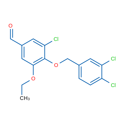 3-Chloro-4-((3,4-dichlorobenzyl)oxy)-5-ethoxybenzaldehyde 5g