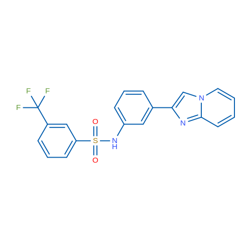 N-(3-{imidazo[1,2-a]pyridin-2-yl}phenyl)-3-(trifluoromethyl)benzene-1-sulfonamide 25mg