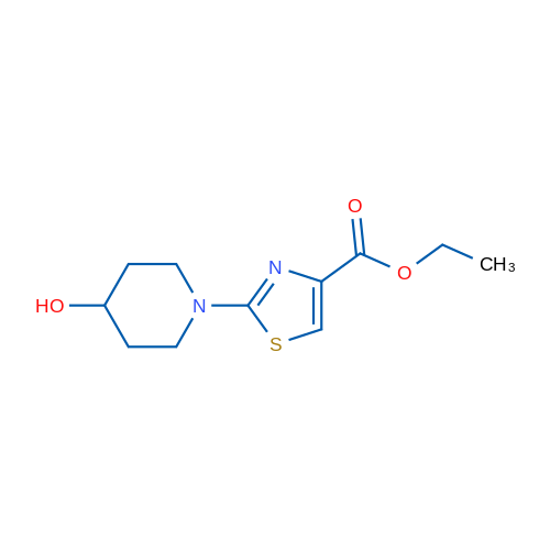 Ethyl 2-(4-hydroxypiperidin-1-yl)thiazole-4-carboxylate 1g