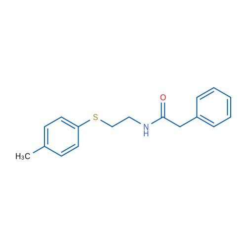 N-{2-[(4-methylphenyl)sulfanyl]ethyl}-2-phenylacetamide 1g