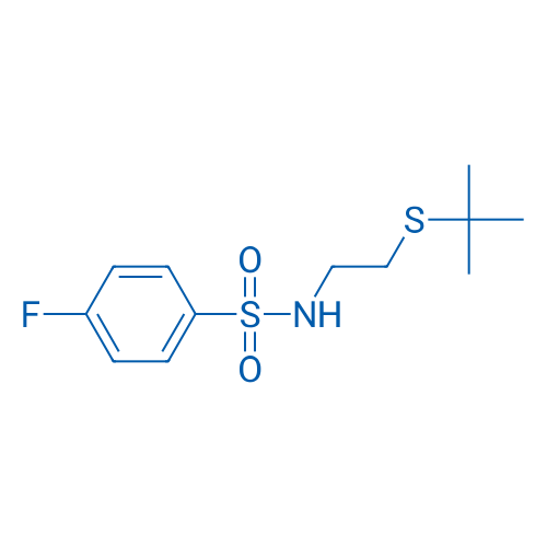 N-[2-(tert-Butylsulfanyl)ethyl]-4-fluorobenzene-1-sulfonamide 1g