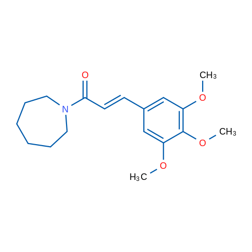 1-(Azepan-1-yl)-3-(3,4,5-trimethoxyphenyl)prop-2-en-1-one 250mg