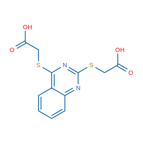 2,2'-(Quinazoline-2,4-diylbis(sulfanediyl))diacetic acid 1g