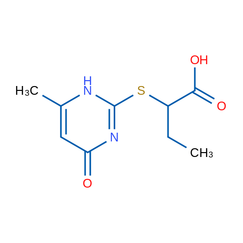 2-((6-Methyl-4-oxo-1,4-dihydropyrimidin-2-yl)thio)butanoic acid 5g