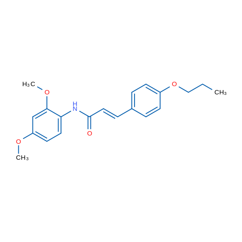 (2E)-N-(2,4-Dimethoxyphenyl)-3-(4-propoxyphenyl)prop-2-enamide 1g
