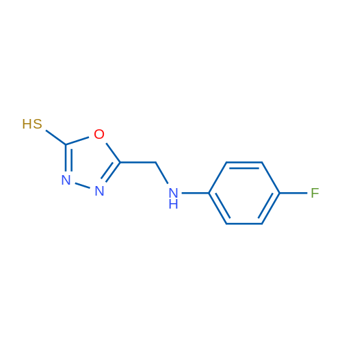 5-(((4-Fluorophenyl)amino)methyl)-1,3,4-oxadiazole-2-thiol 1g