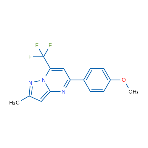 5-(4-Methoxyphenyl)-2-methyl-7-(trifluoromethyl)pyrazolo[1,5-a]pyrimidine 1g