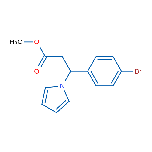 Methyl 3-(4-bromophenyl)-3-(1H-pyrrol-1-yl)propanoate 1g