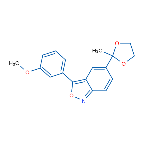 3-(3-Methoxyphenyl)-5-(2-methyl-1,3-dioxolan-2-yl)-2,1-benzoxazole 1g