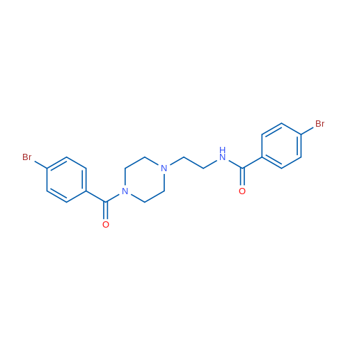 4-Bromo-N-{2-[4-(4-bromobenzoyl)piperazin-1-yl]ethyl}benzamide 1g