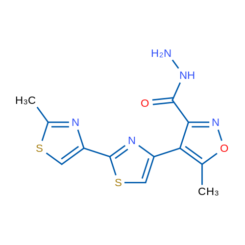 5-Methyl-4-[2-(2-methyl-1,3-thiazol-4-yl)-1,3-thiazol-4-yl]-1,2-oxazole-3-carbohydrazide 1g