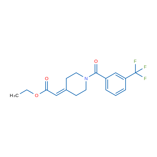 Ethyl 2-(1-(3-(trifluoromethyl)benzoyl)piperidin-4-ylidene)acetate 5g