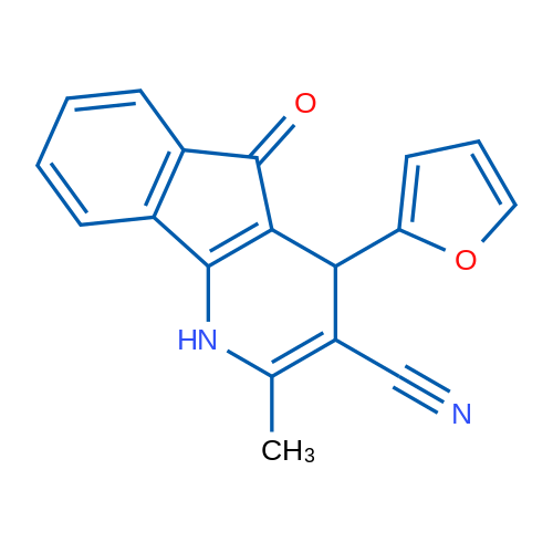 4-(Furan-2-yl)-2-methyl-5-oxo-1H,4H,5H-indeno[1,2-b]pyridine-3-carbonitrile 1g