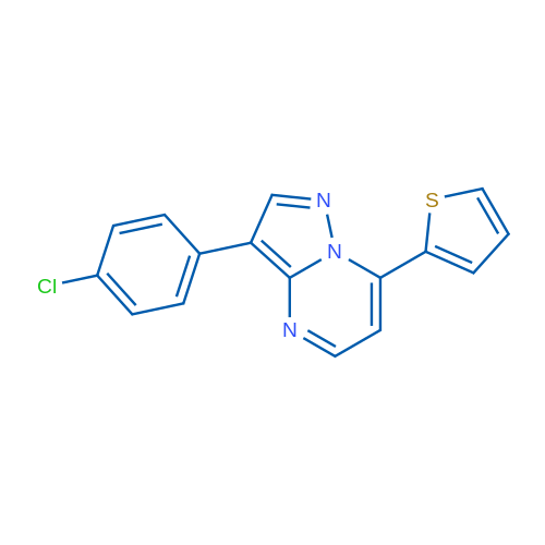 3-(4-Chlorophenyl)-7-(thiophen-2-yl)pyrazolo[1,5-a]pyrimidine 1g