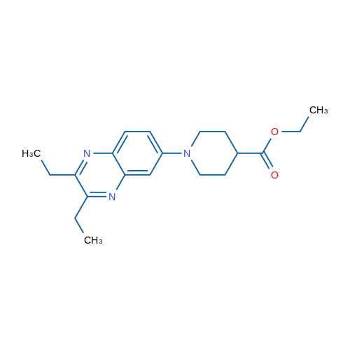 Ethyl 1-(2,3-diethylquinoxalin-6-yl)piperidine-4-carboxylate 1g
