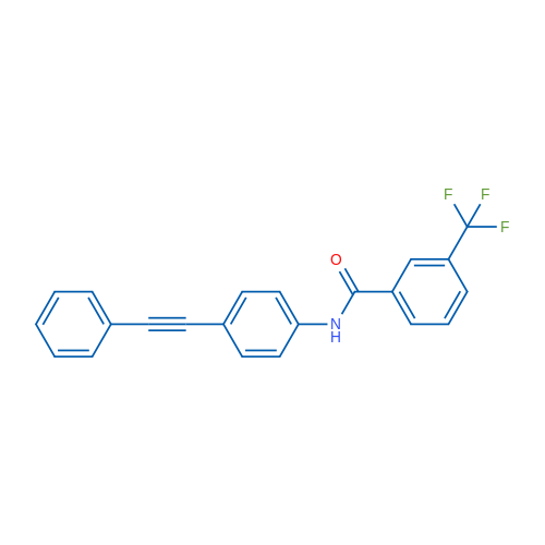N-[4-(2-Phenylethynyl)phenyl]-3-(trifluoromethyl)benzamide 1g