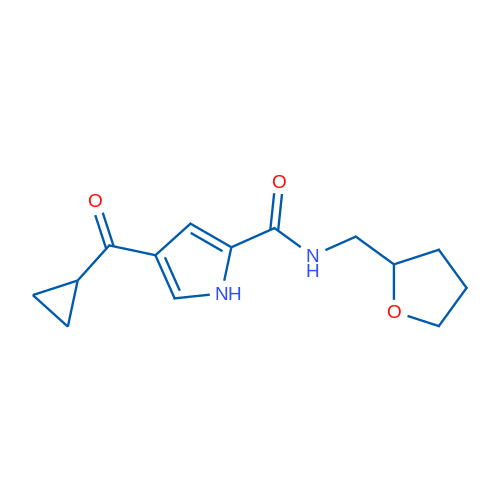 4-Cyclopropanecarbonyl-N-[(oxolan-2-yl)methyl]-1H-pyrrole-2-carboxamide 1g