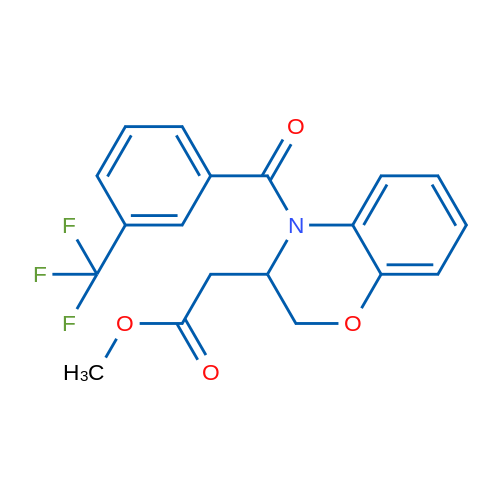 Methyl 2-{4-[3-(trifluoromethyl)benzoyl]-3,4-dihydro-2H-1,4-benzoxazin-3-yl}acetate 1g
