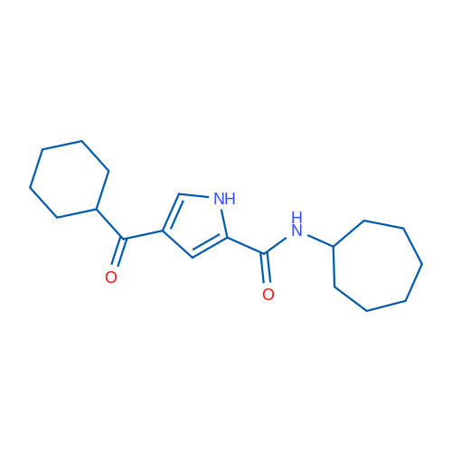 N-Cycloheptyl-4-cyclohexanecarbonyl-1H-pyrrole-2-carboxamide 1g