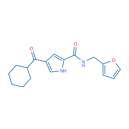 4-Cyclohexanecarbonyl-N-[(furan-2-yl)methyl]-1H-pyrrole-2-carboxamide 1g