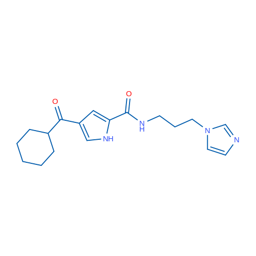 4-Cyclohexanecarbonyl-N-[3-(1H-imidazol-1-yl)propyl]-1H-pyrrole-2-carboxamide 1g