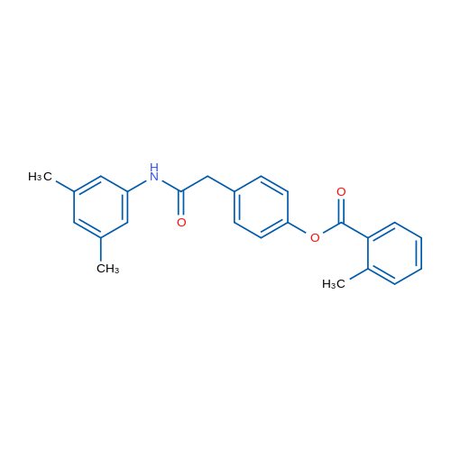 4-{[(3,5-dimethylphenyl)carbamoyl]methyl}phenyl 2-methylbenzoate 10mg