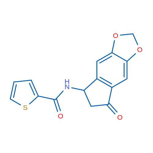 N-{7-oxo-2H,5H,6H,7H-indeno[5,6-d][1,3]dioxol-5-yl}thiophene-2-carboxamide 1g