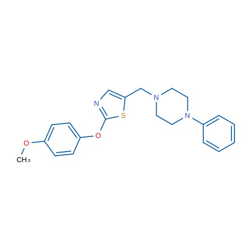 1-{[2-(4-methoxyphenoxy)-1,3-thiazol-5-yl]methyl}-4-phenylpiperazine 1g