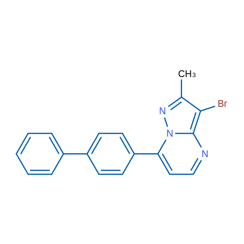 7-{[1,1'-biphenyl]-4-yl}-3-bromo-2-methylpyrazolo[1,5-a]pyrimidine 1g
