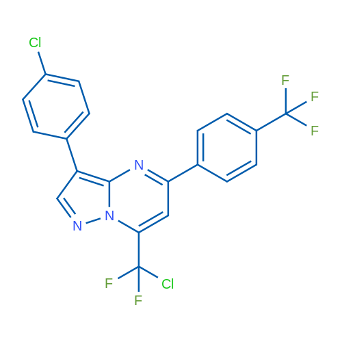 7-(Chlorodifluoromethyl)-3-(4-chlorophenyl)-5-[4-(trifluoromethyl)phenyl]pyrazolo[1,5-a]pyrimidine 1g
